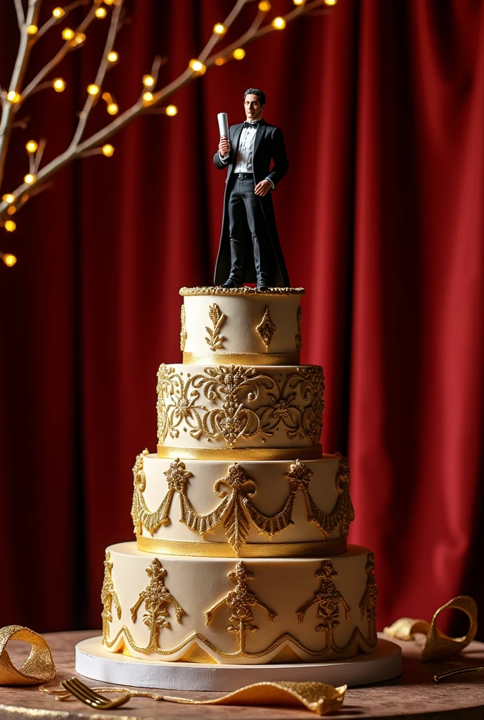 elegant men graduation cake that will amaze everyone and will look so rich