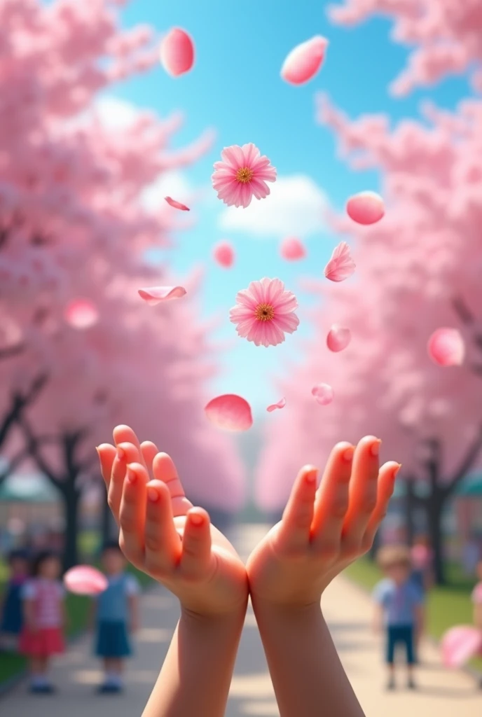 Hands close-up、Movie Posters、Primary school students、SakuraFubuki