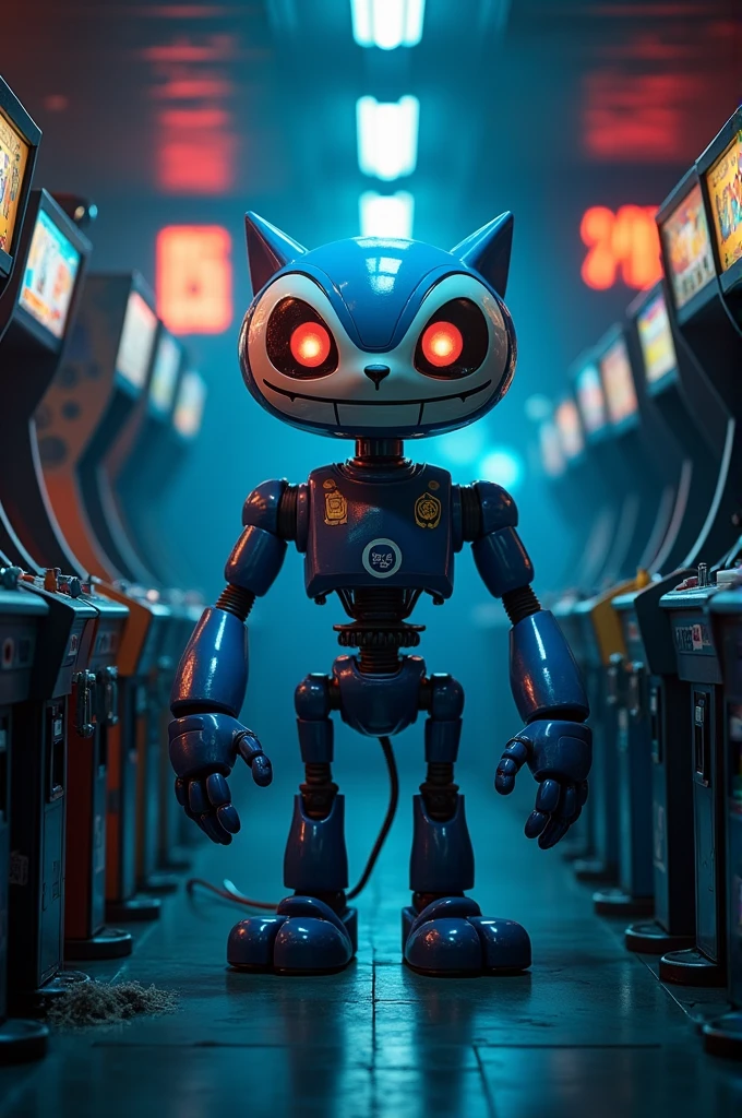 Cruzeiro Esporte Clube mascot in the Animatronics version inspired by the movie Five Nights at Freddy.