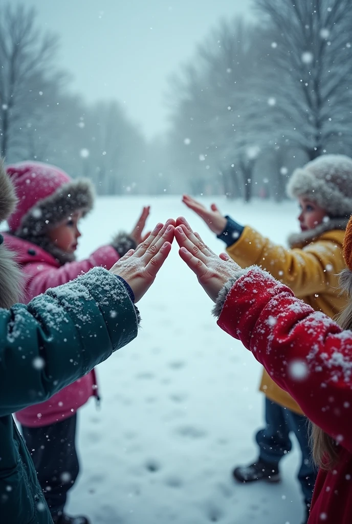 Hands close-up、Movie Posters、、Snowstorm