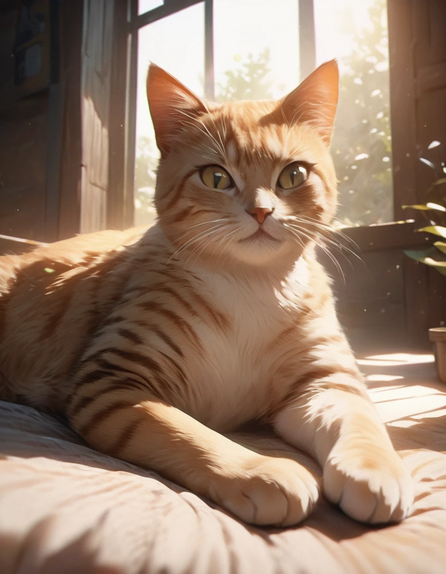 detailed textures, high quality, high resolution, high accuracy, Realism, color correction, correct lighting settings, harmonious composition. Cat's ears, soft fur ears, break (Field of tulips), Sunlight penetrates through the trees, break White dress, One, curvy women, sparkling eyes, (detailed eyes:1.2), smile, blush, soft tones, pastel shades, soft lighting, shallow depth of field -- ar 3:4- Niji 6