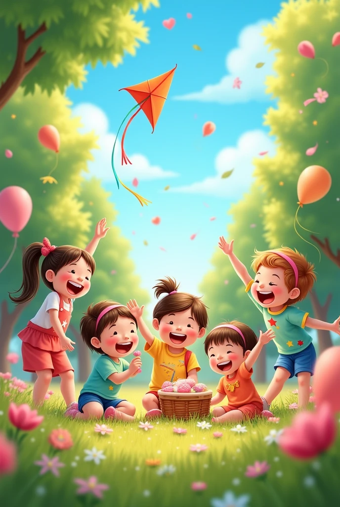 celebratory image for children's day