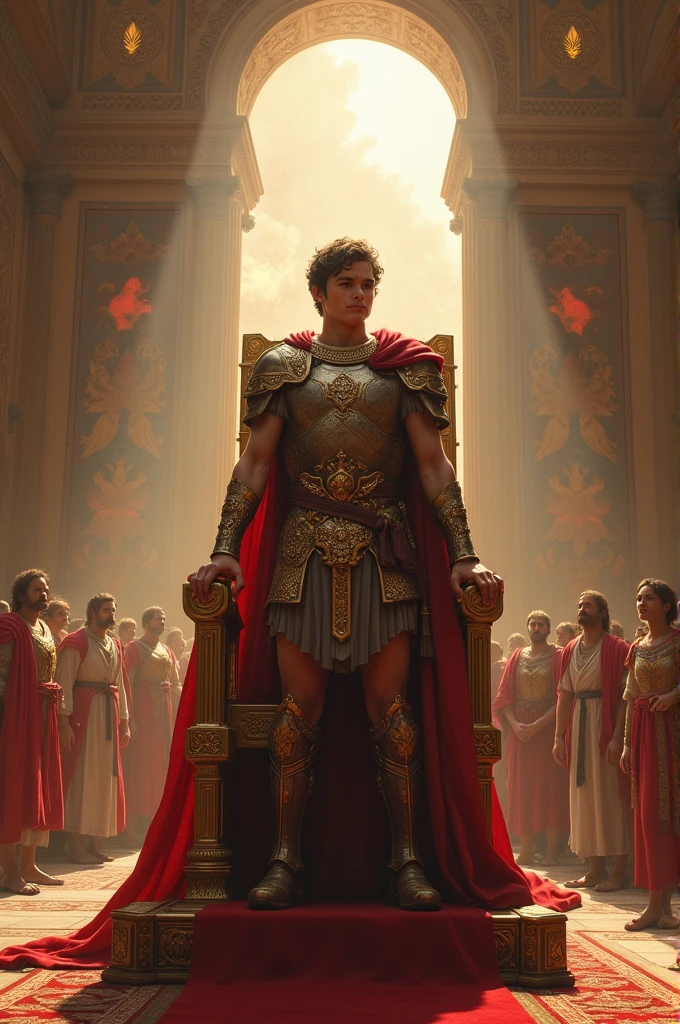 image of David ascending the throne
