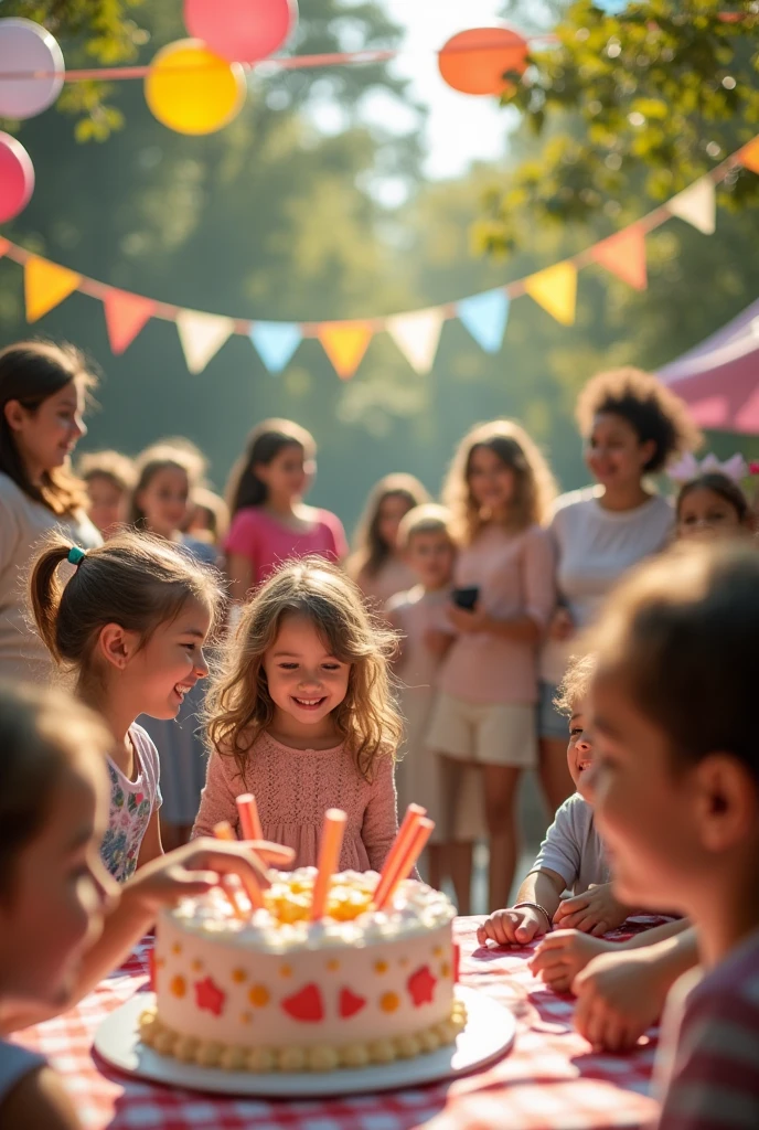 Commemorative photo of a children's day party