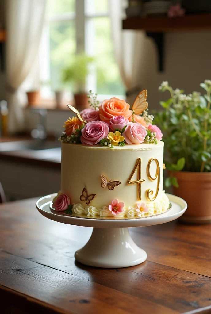 Make a cake written 49