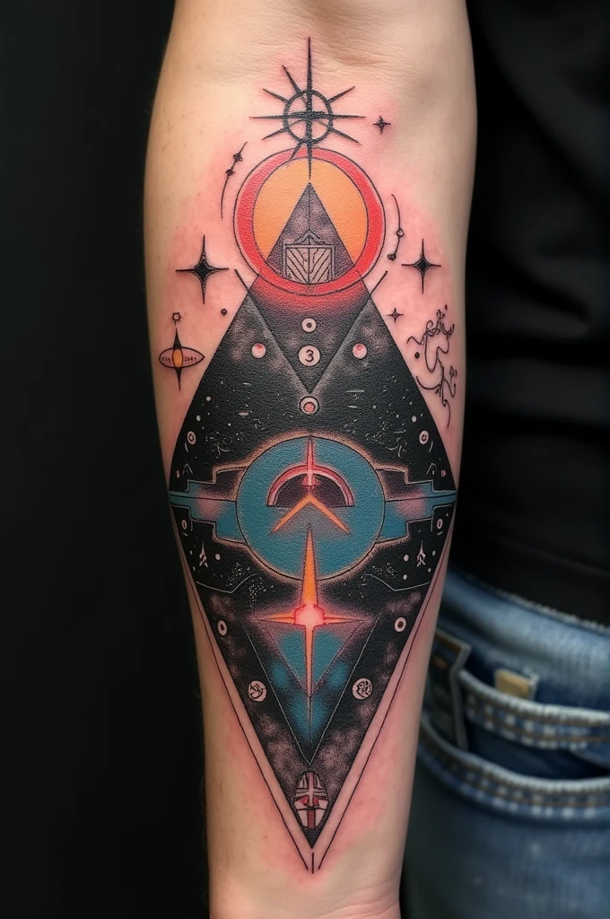 Pyramid tattoo 