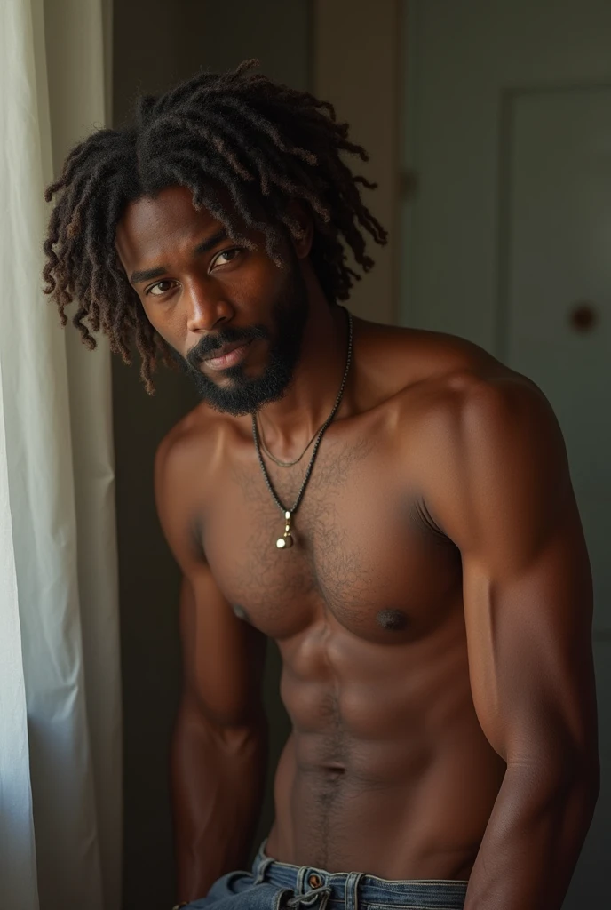 Mixed skin man(Guadeloupe, Martinique, France),, curly hair, wavy hair, barber, beard, 25 years old,, naked, ni, sexe, sexe, xxx, porno, fellation, porno, sexe, penis, dick, naked, penis, xxx, nu, nuditytied hair, curly tied hairlong, nsfw, curly hair, xxx, Sexe, xxx, long curly hair,moins de Dix huit ans, porno, pornographie, sexe bite, erection, sexe, penis, sexual, without shirt, without underwear, without pants , penis, cock, dick, , nude, nu, sexe, sexualité, sensualité, sexy , Masculine and handsome，Muscles look good, with brown lite skin,, Full body photo,(ultra-detailed, photorealistic, best quality, 4k, 8k, highres, masterpiece:1.3), charming , (beautiful body), sex, erotic, horny, muscle veins, sexy posing,No underwear, lewd smile,erection,