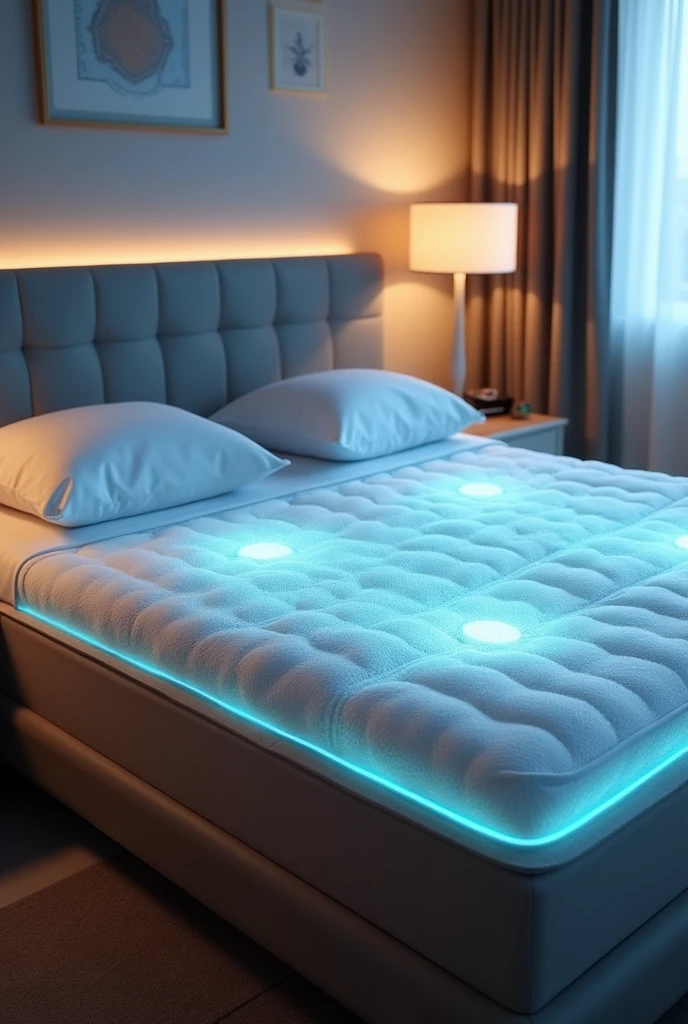 A bed with cooling technology