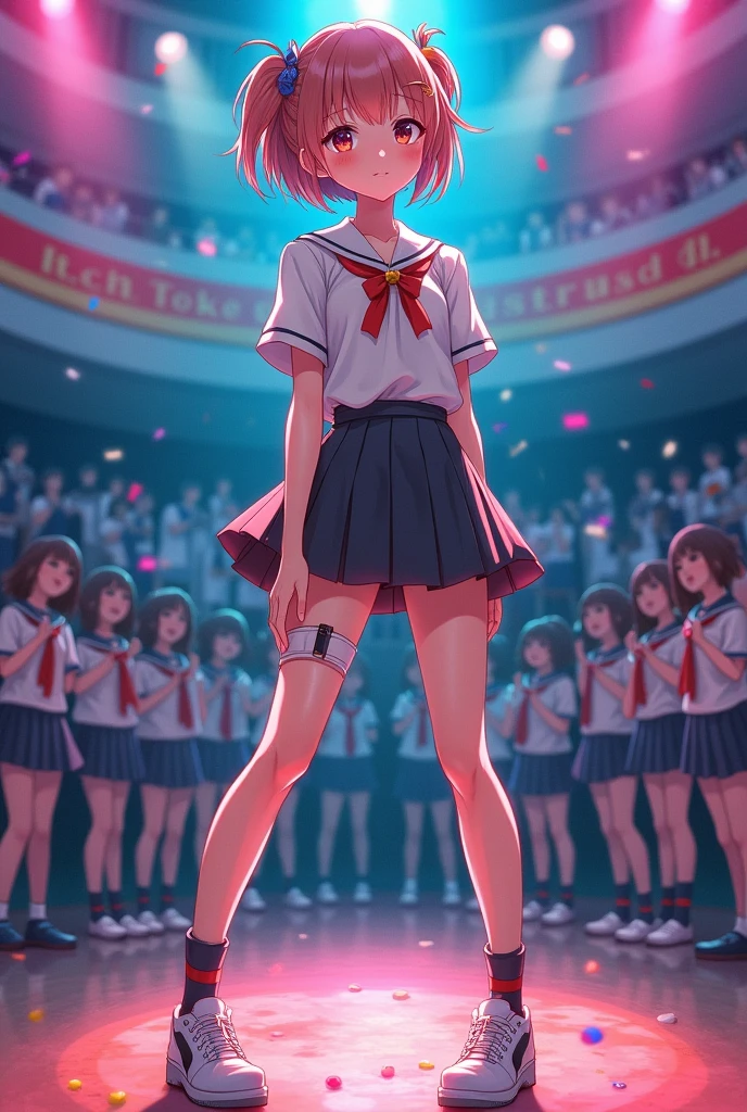 Ultra Mini Skirt、high school girl、Japan、stage