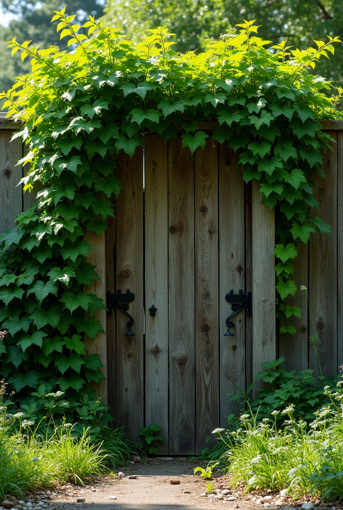 we were exploring the schoolyard, we stumbled upon a fence covered in vines