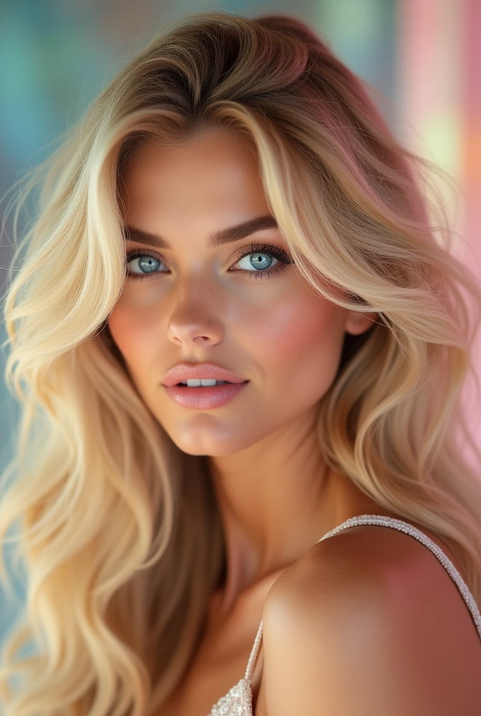 blond sexy women face