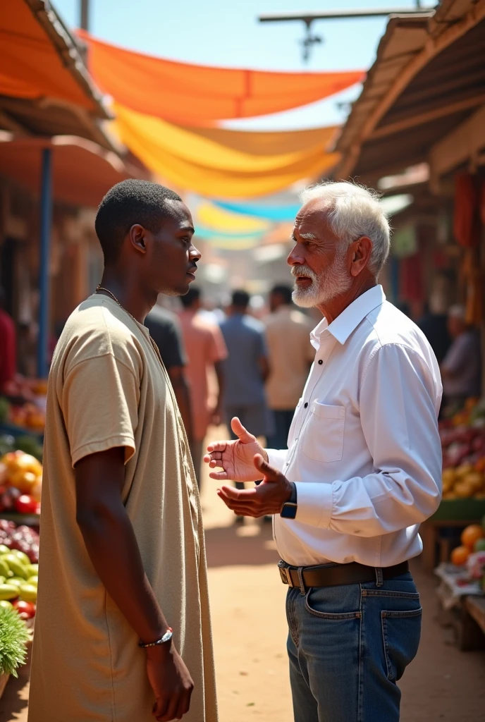 Service seeking and service provider on market there guy are real guy and look like ethiopian guy