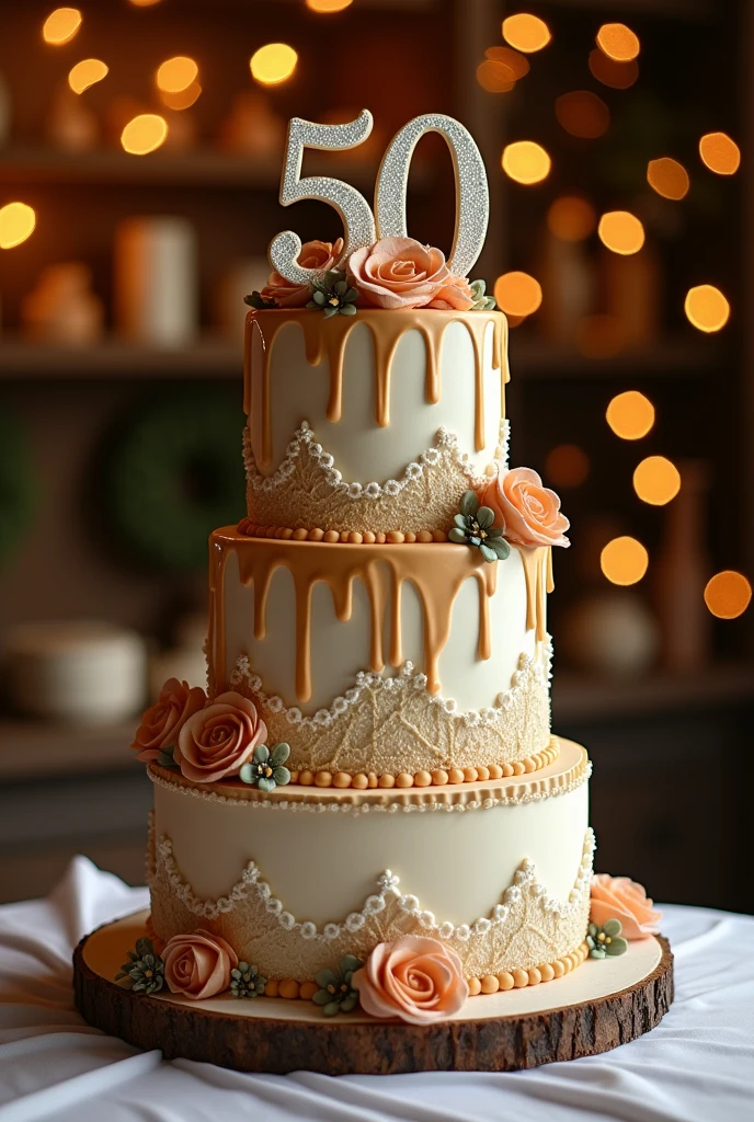 Make a cake that says 50
