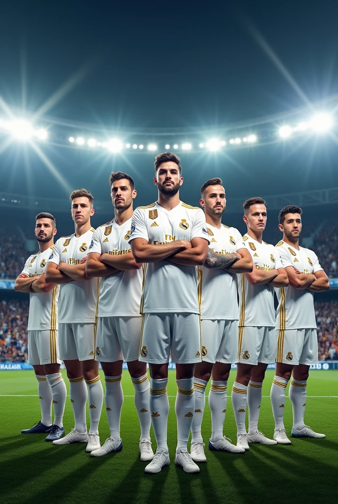 Real Madrid's initial lineup in 2024

