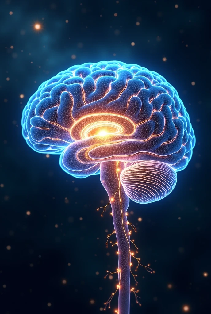 Human brain nerves