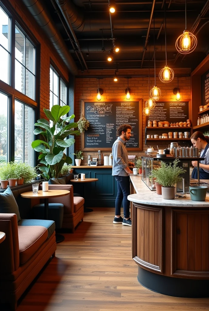 Coffee shop format cafeteria 