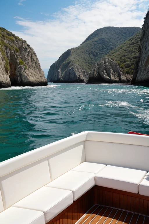 Photo from a boat, sea view during the day