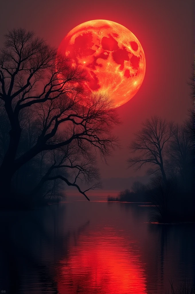 red full moon