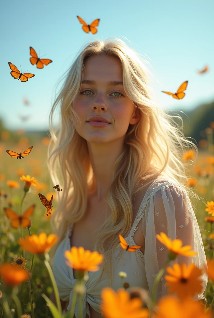 Woman with blonde hair