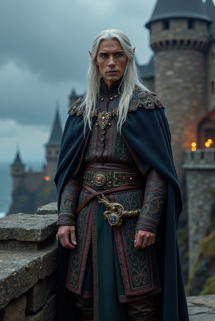 A marvelous man, tall skinny, rico, of Valyrian blood, GOT character style 