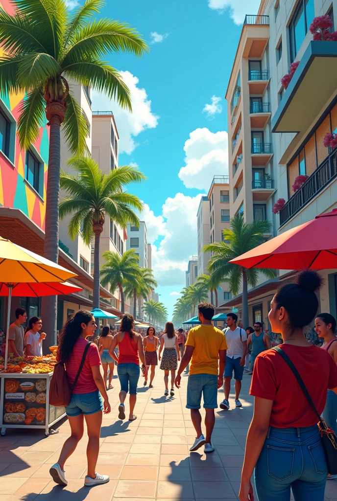 Modern streets of Venezuela 