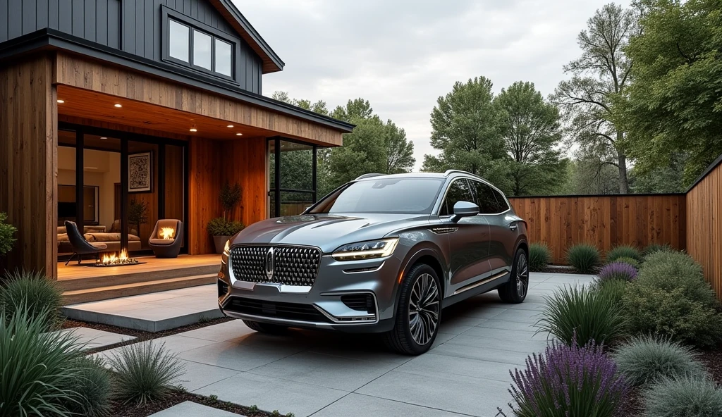 Lincoln Avatar inspired by LUCID design in backyard