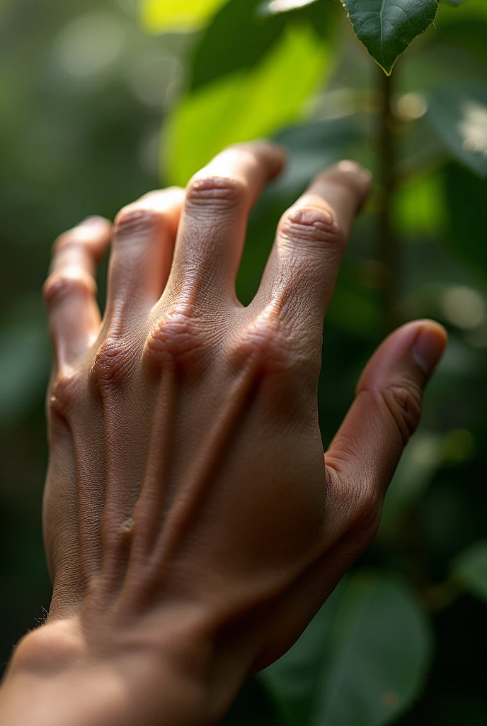 (Close-up of hand)
