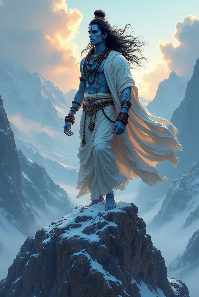 Shiv shankar name 'S lord,danger, on mountain