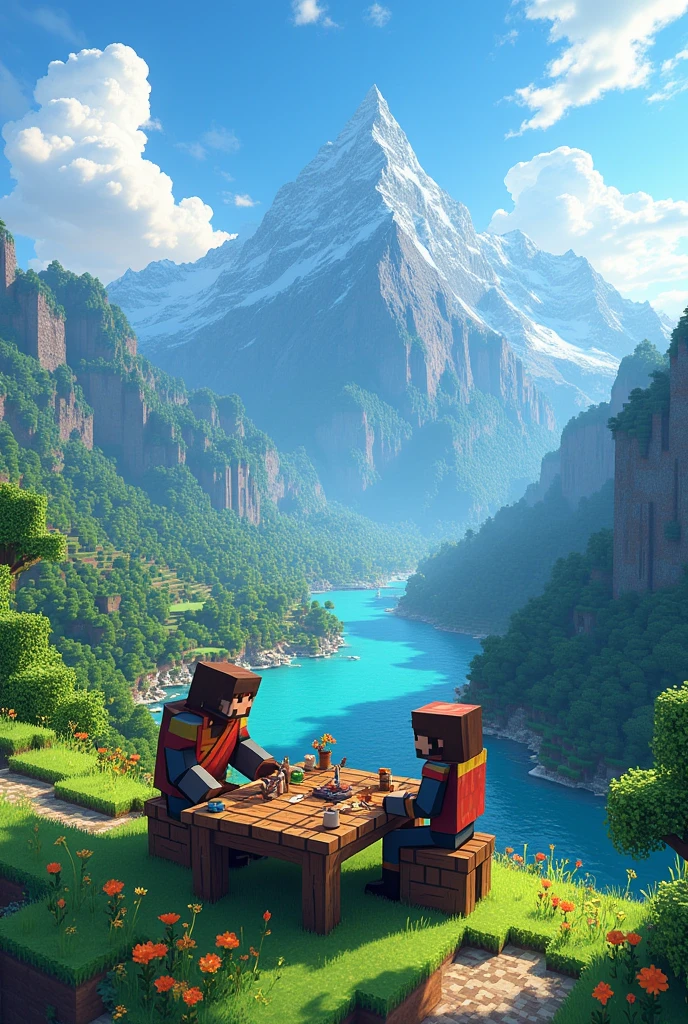 Realistic Minecraft background
