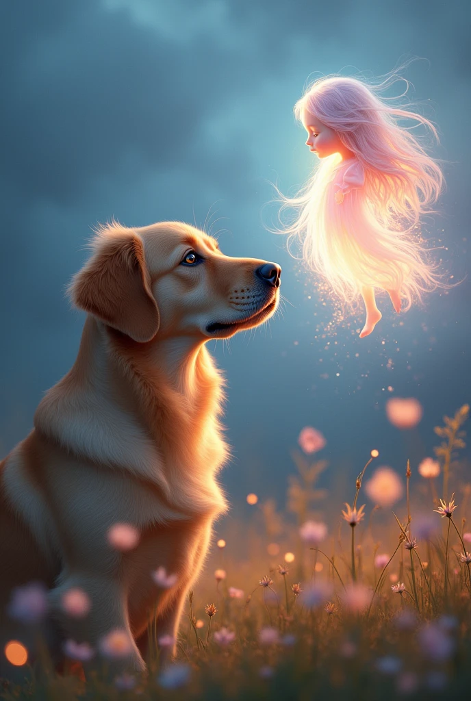 A dog can see a soul