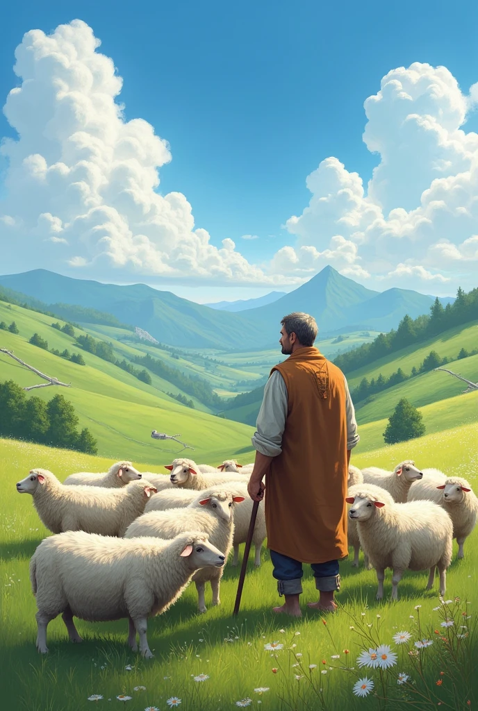 Un peul entre ses troupeaux