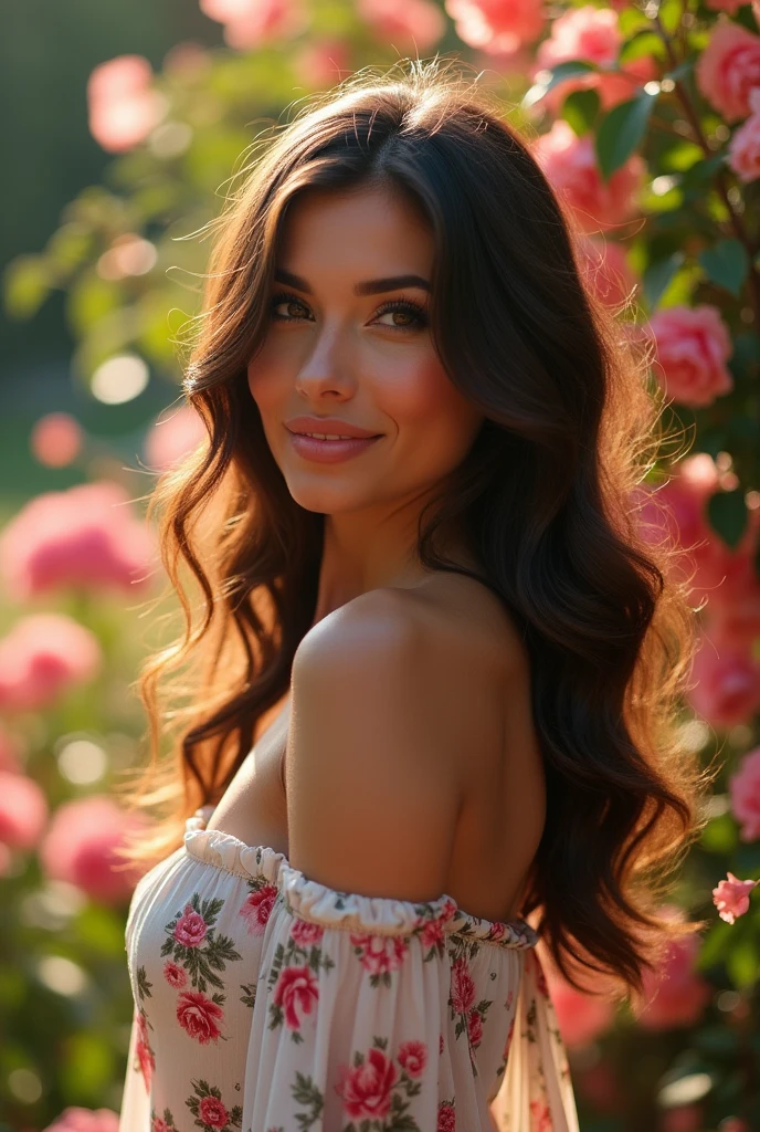 Beautiful and sensual brunette