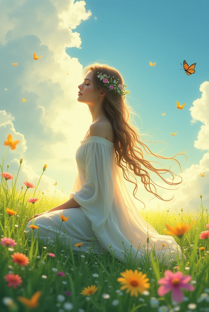(high quality), , kneeling, top down