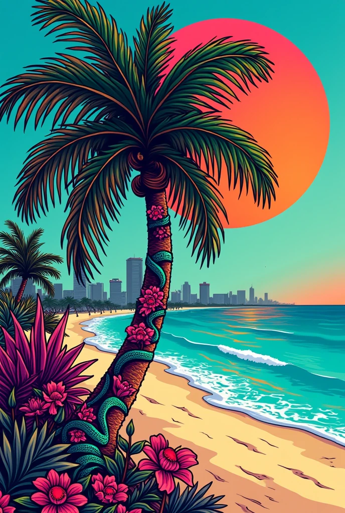 Logo Miami Rafał Tattoo style GTA
