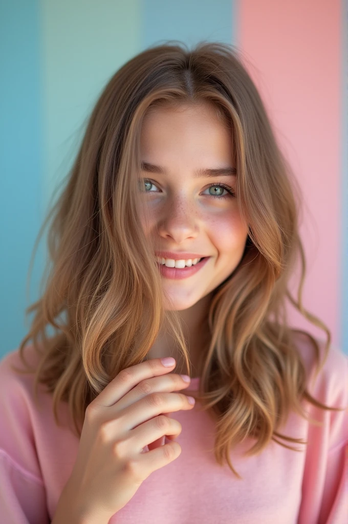 Facebook profile picture of a 16 year old girl, with light brown hair and not much of his face visible 