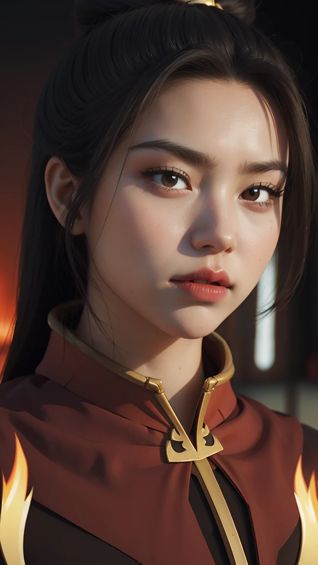 Azula, 1girl, solo, sexy, looking at viewer, pov, fire nation