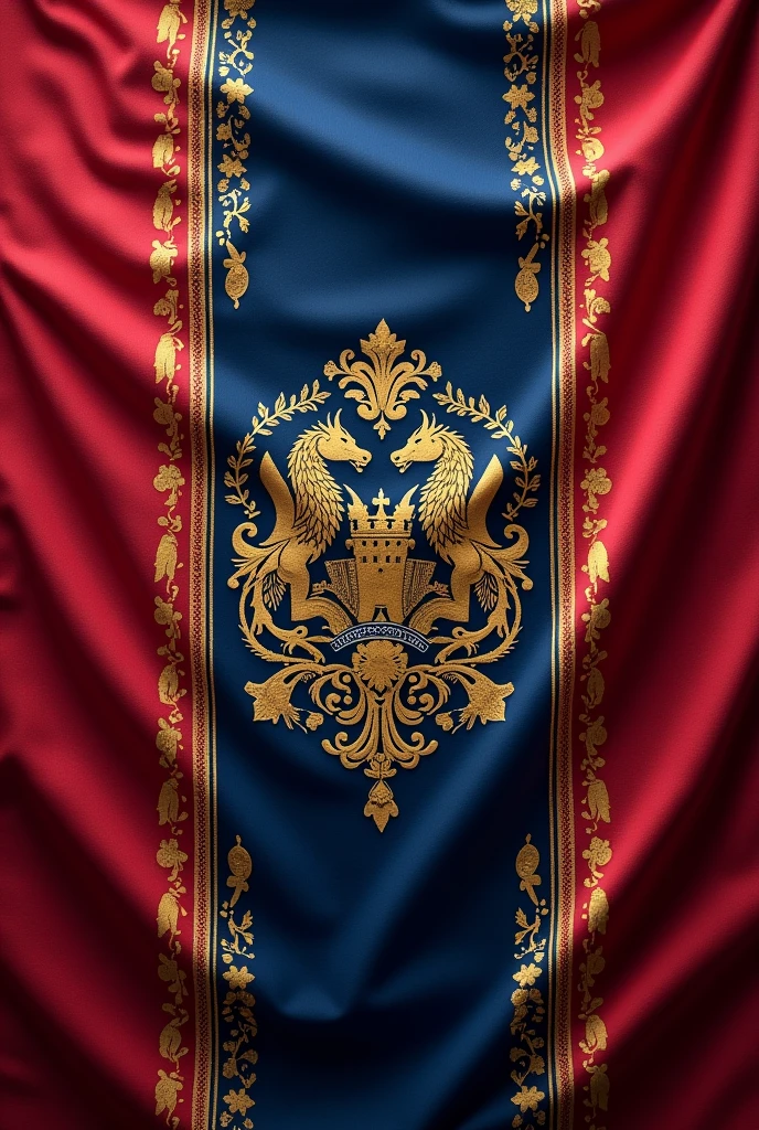 Create the flag of a country where culture, Luxury and family are important