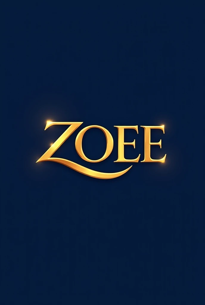 generate golden logo with ZOEE name