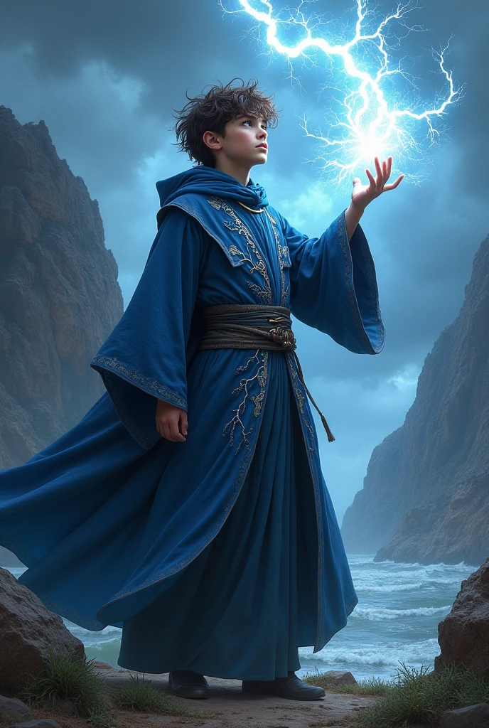 A young wizard with the power of storms