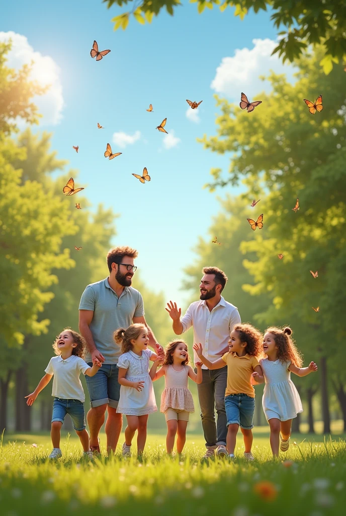 Gay dads with six kids daughters