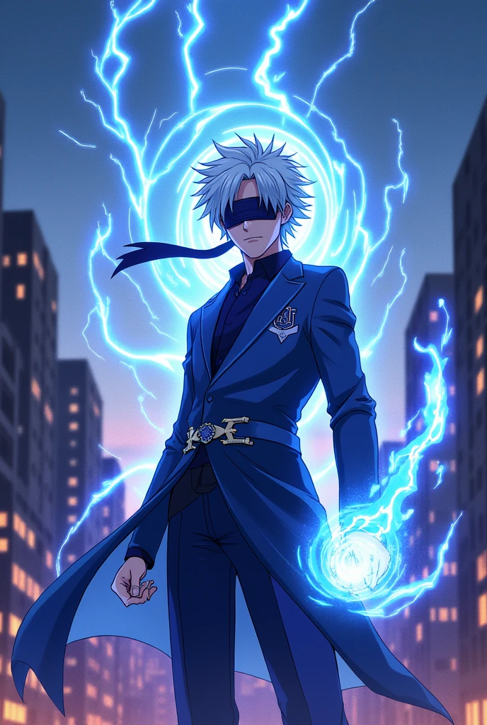 Satoru Gojo, blindfolded, might,Spell.