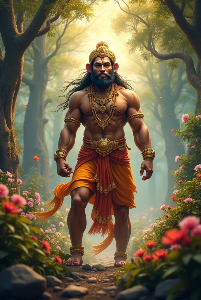 Shree hanuman name's lord , vanar face