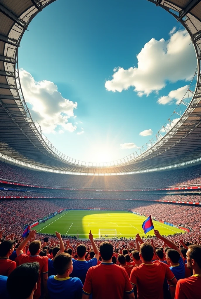 Stadium grandstand for printing