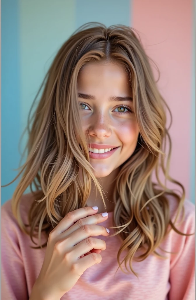 Facebook profile picture of a girl, with light brown hair and not much of his face visible