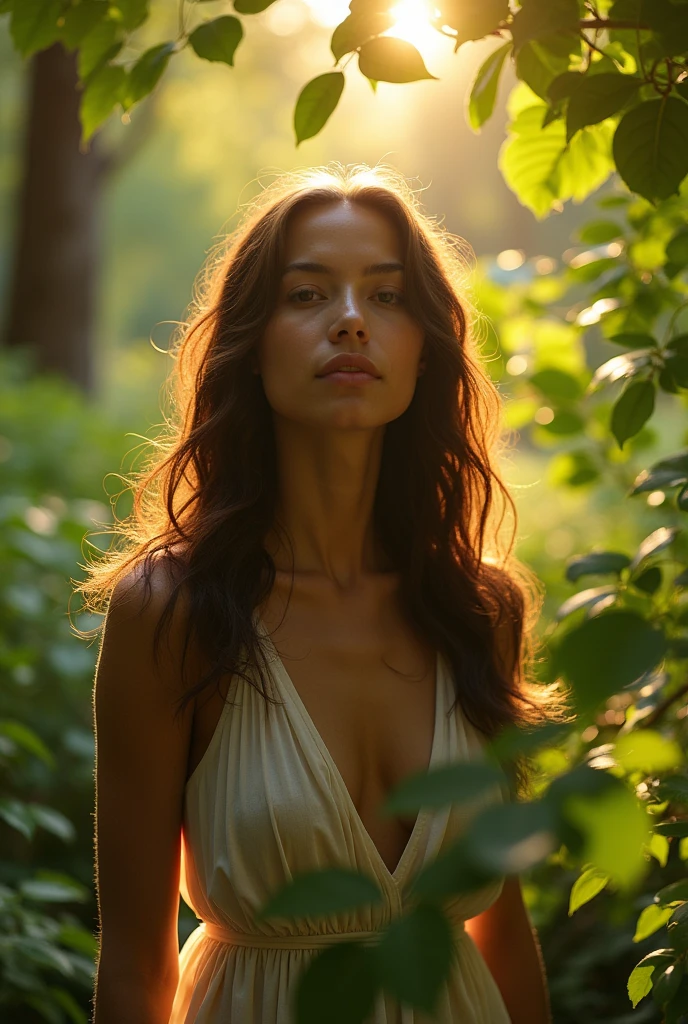 A woman without clothes
