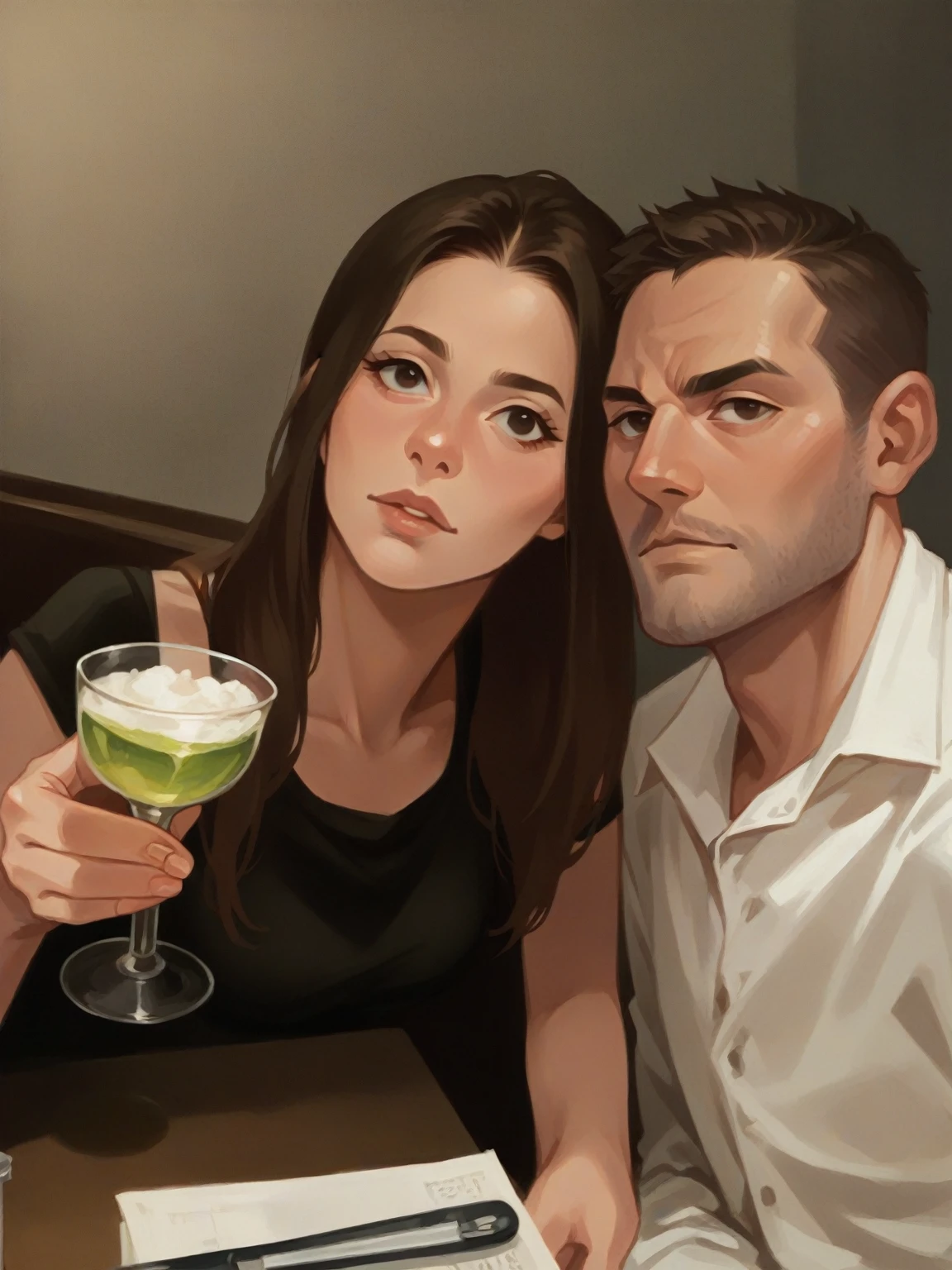 Vector art portrait
