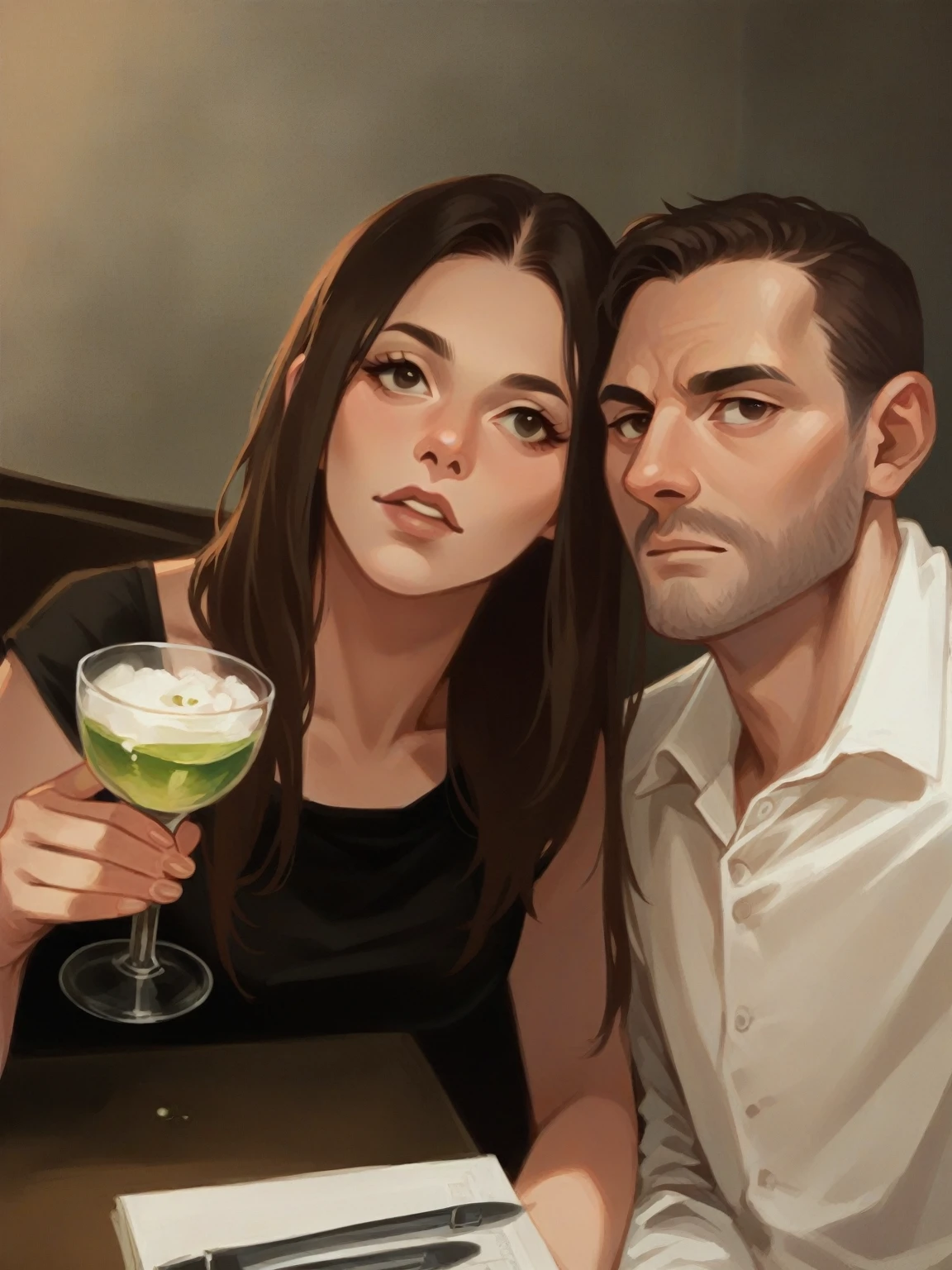Vector art portrait