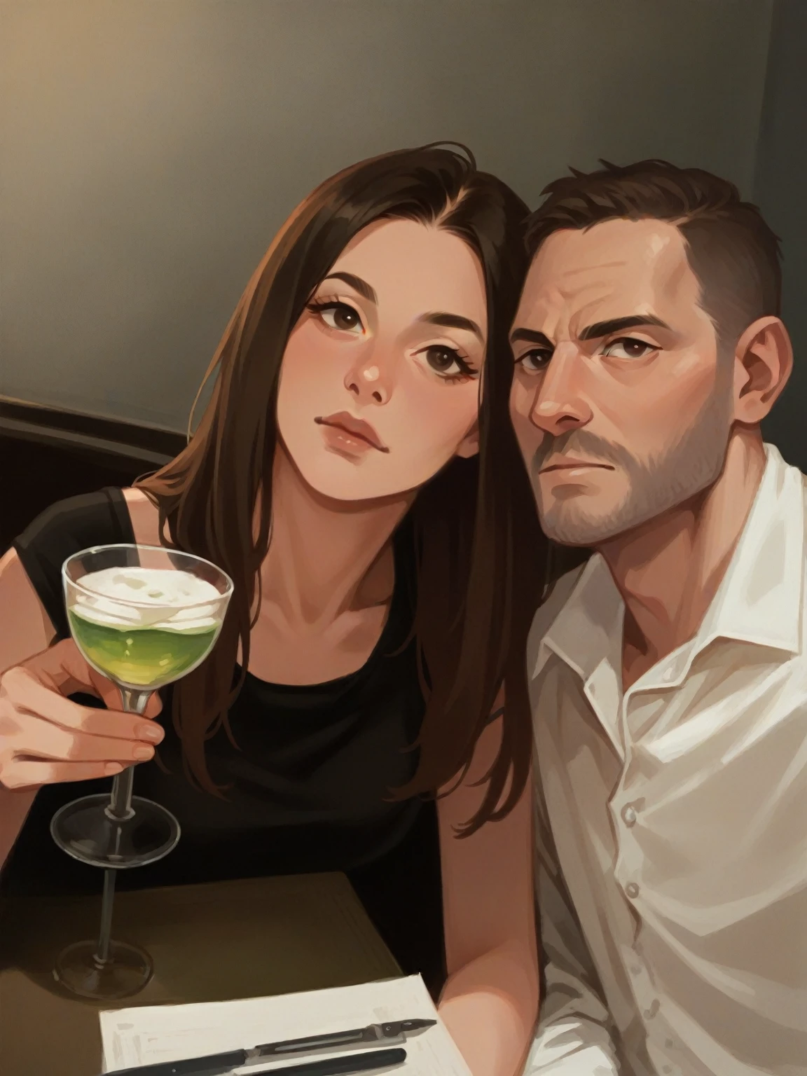 Vector art portrait