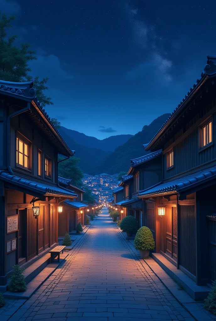 Japan, Kyoto,Anime Style,Town,night,Large scale, Cobblestones, 古いTown, Exterior lights,bright,vapor,Solemn,Solemn, Great composition, Realistic lighting, HD detailed, masterpiece, Highest quality, (High-definition CG synthesis 8k wallpaper)