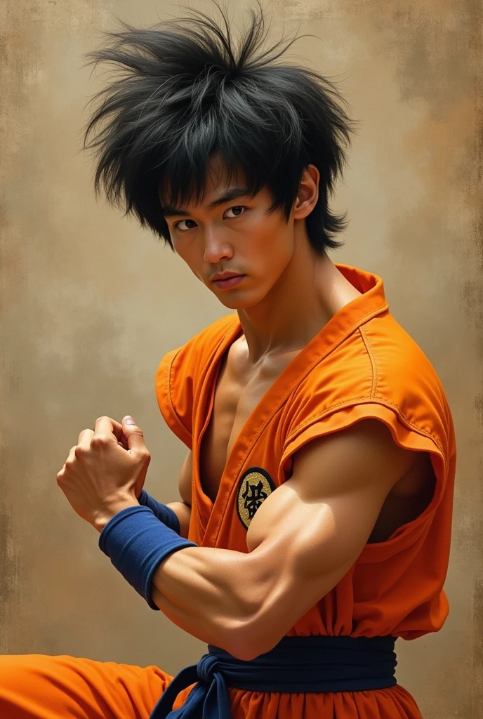 Bruce lee e dragon ball lutando kung fu